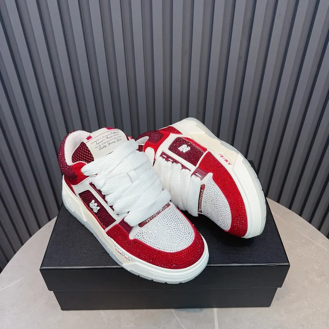 Men's shoes 💰760💰 AMIRI AMIRI fashion brand hot sale 🔥 Available all year round, couples 💑 Official website synchronization Imported fabrics 1⃣️ vs 1⃣️ replica, original factory special original sole, 35-45 (45. non-refundable)